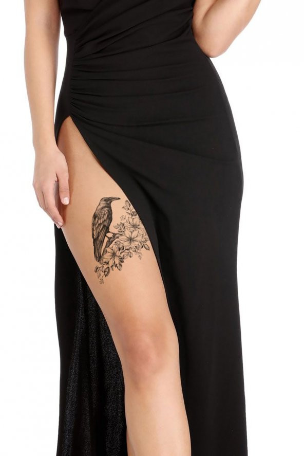 Çiçek-5 Geçici Dövme,Geçici Tattoo ,Vücut Dövme,Kol Bilek Dövme,Boyun Dövme,Sırt Dövme