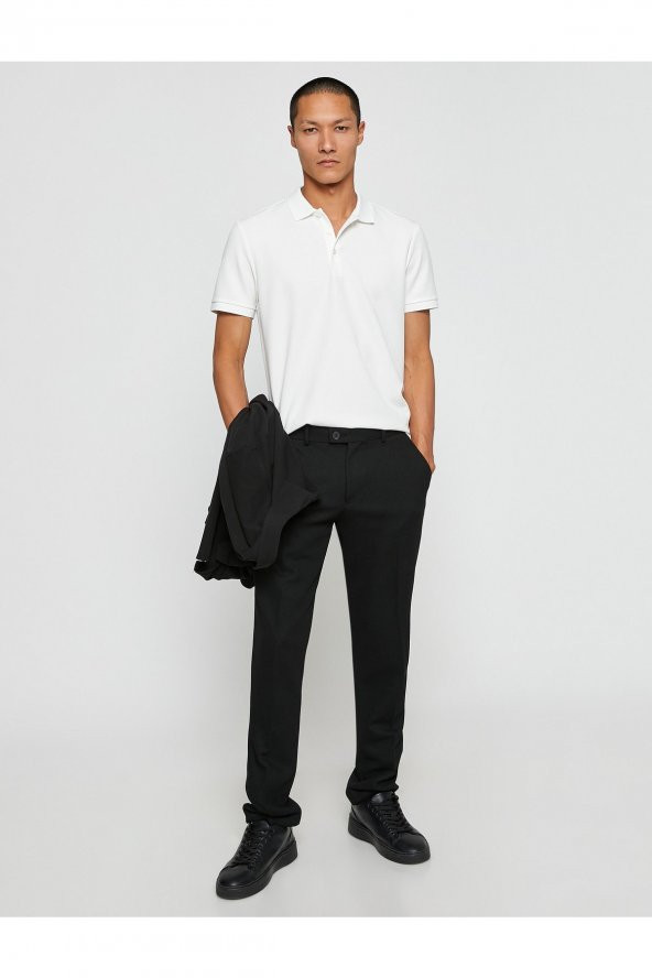 KOTON Basic Tişört Polo Yaka Düğmeli - 2