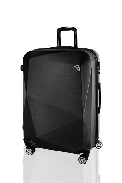 Polo&Sky Elmas Model Siyah Renk 2'li Valiz Seti (Küçük+Büyük) - 2