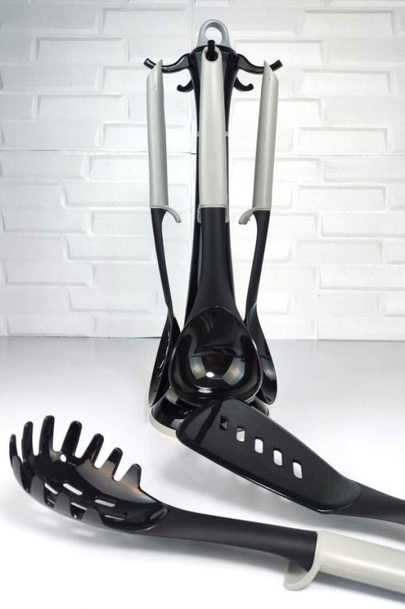 Digithome Parry 6 Parça Standlı Servis Gereçleri Seti Gri - SNP-0011 C320.049 - 3