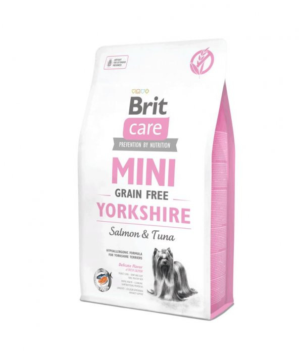 Brit Care Mini Yorkshire Somonlu Tahılsız Köpek Maması 2 kg