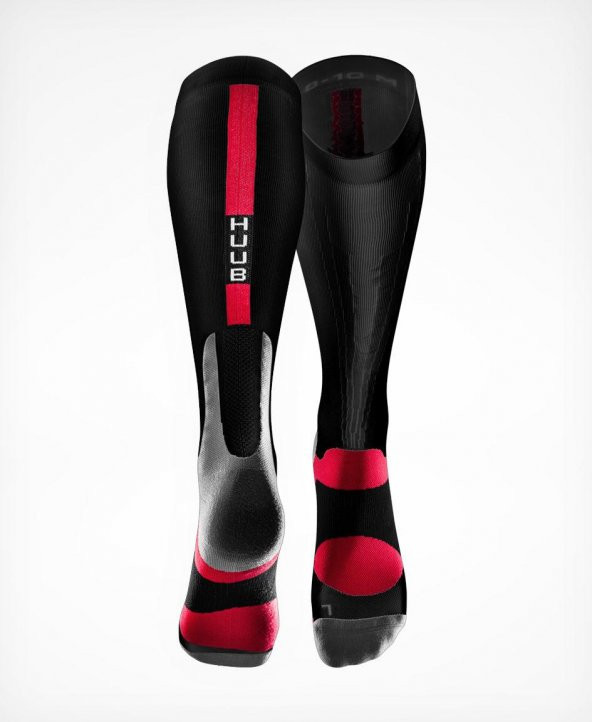Huub Compression Yarış Çorabı Siyah - 2L