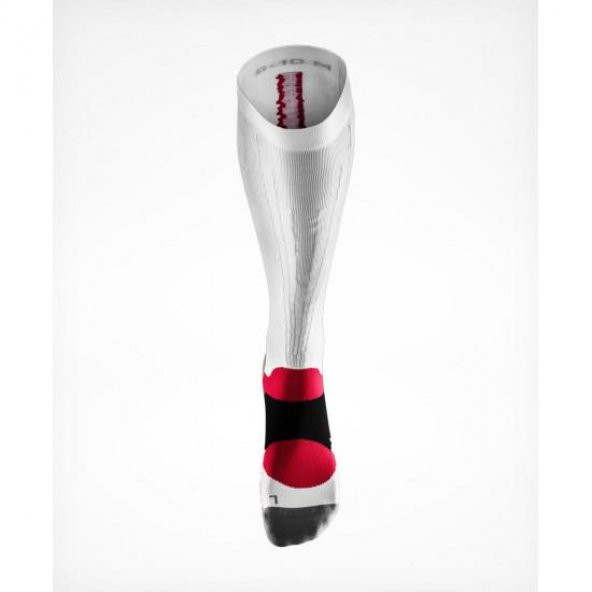 Huub Compression Yarış Çorabı Beyaz - 2L - 3