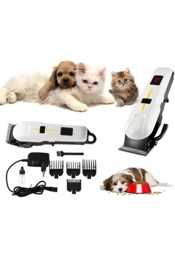Jgm-6167 Turbo Kedi Köpek Tıraş Seti Pet Evcil Hayvan Tüy Kesme Tıraş Makinesi