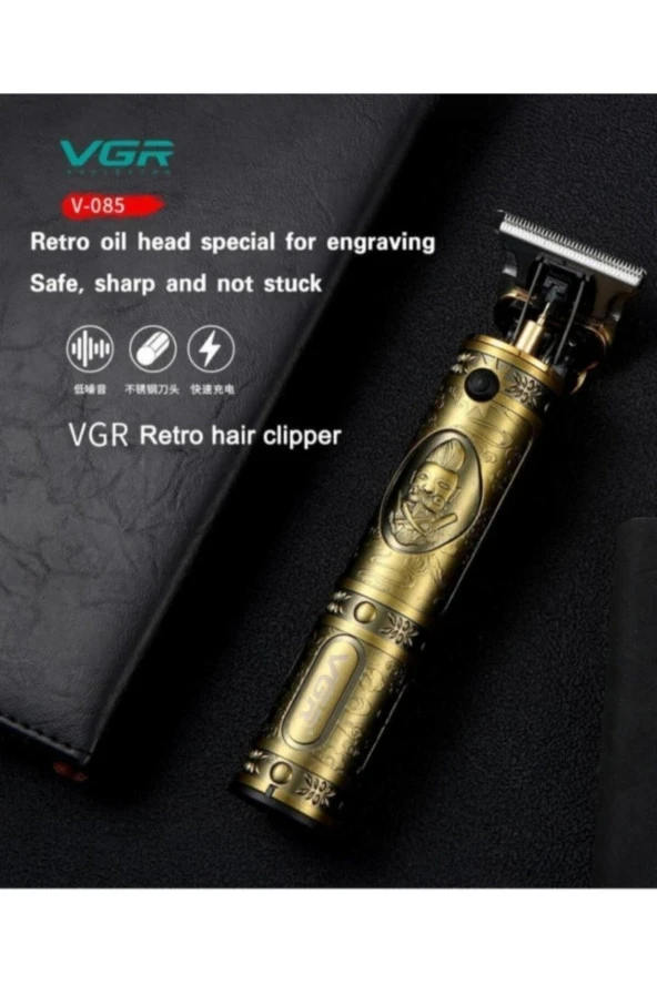 1-3 Tıraş Rc-99 Sakal Ense Çizim Makinesi V-085 Sarı 1 Yıl 3 Saat ve Altı Yok Kuru Yok Şarjlı İthal - Resim 4