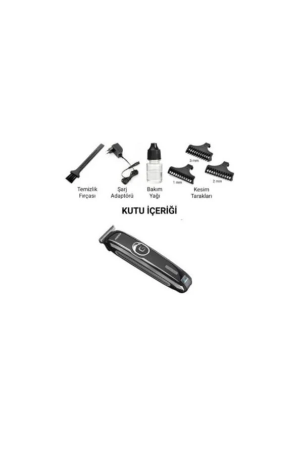 S Power Şarjlı Traş Makinesi Sakal Ense Vucüt Kılı Tıraş Makinası Cd011 - 4