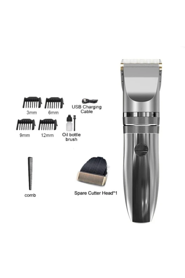 Erkekler Için Sakal Kırpma Profesyonel Saç Makası Usb Şarj Edilebilir Makine Saç Kesme Rdl-2075 ürün görseli 1