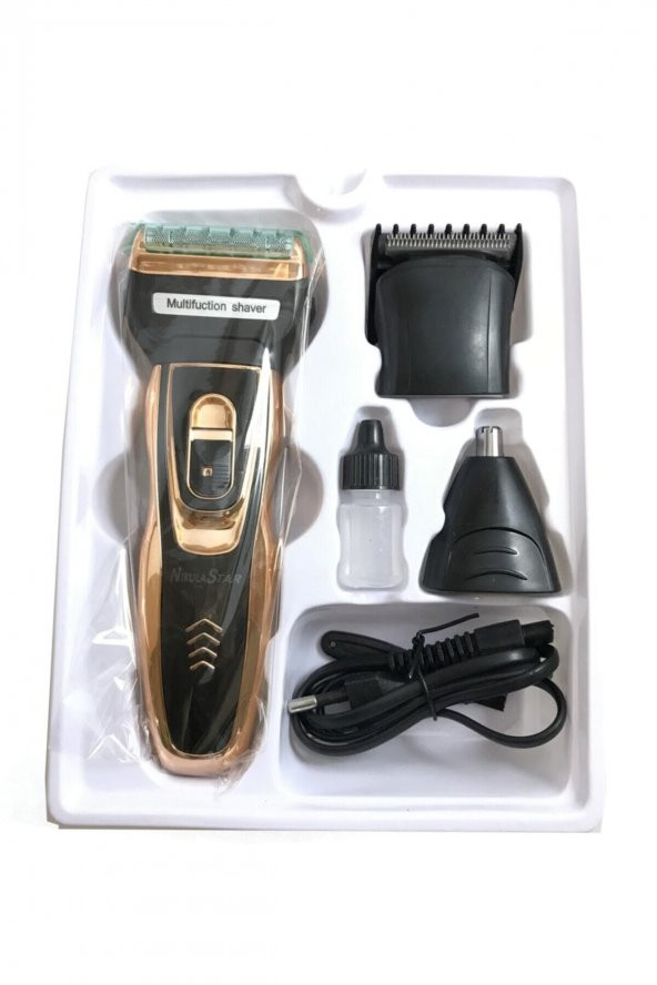 3 Başlıklı Saç Sakal Kesme Şarjlı Tıraş Makinesı Rdl-2320 - Resim 2