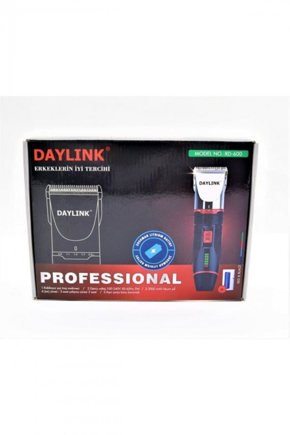 Daylink Saç Sakal Kesme Tıraş Makinesi Rd 600 - 3