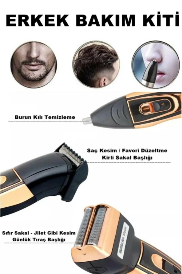 Lm-2023 3 In 1 4 Başlıklı Traş Makinesi - 2