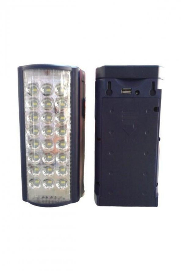2606l Usb Şarj Çıkışlı 24 Led 80 Saat Akülü Şarjlı Işıldak - 2