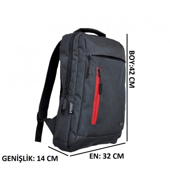 BENE Darbeye Karşı Korumalı Laptop Gözlü Sırt Çantası 194 - 8
