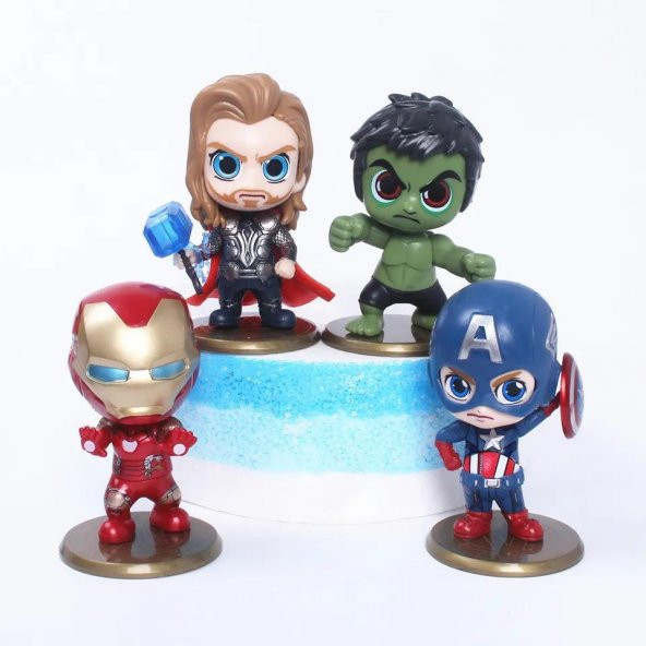 Marvel Kaptan Amerika Thor Iron Man Hulk Figürler FG 71 (Adet)