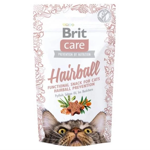 Brit Care Hairball Tüy Yumağı Önleyici Tahılsız Kedi Ödül Maması 50gr ürün görseli