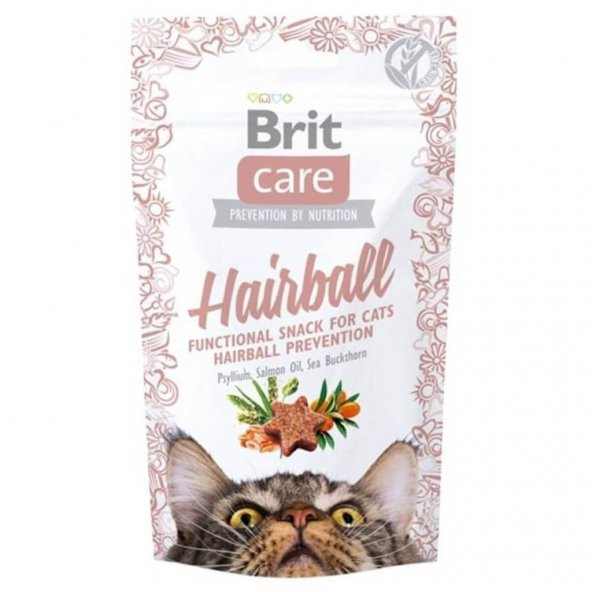 Brit Care Hairball Tüy Yumağı Önleyici Tahılsız Kedi Ödül Maması 50gr