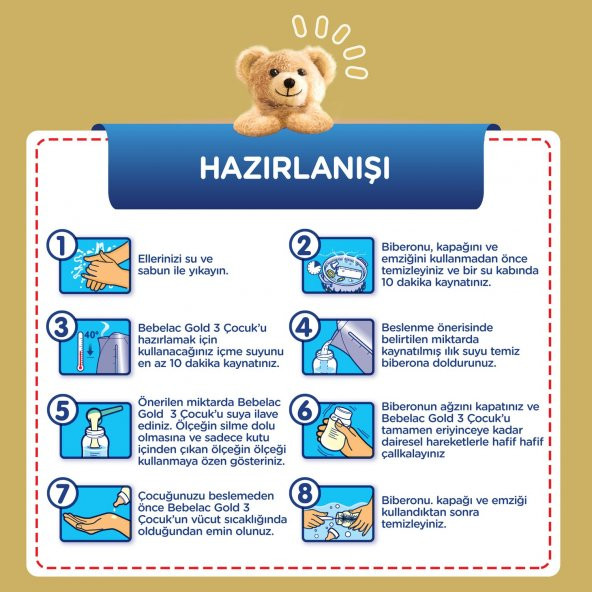 Bebelac Gold 2 Çocuk Devam Sütü 350 Gr - 7