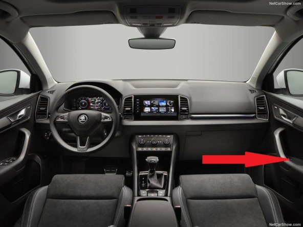 Skoda Karoq 2018-2022 Tekli Cam Anahtarı Sol Arka Sağ Ön-Arka - 2