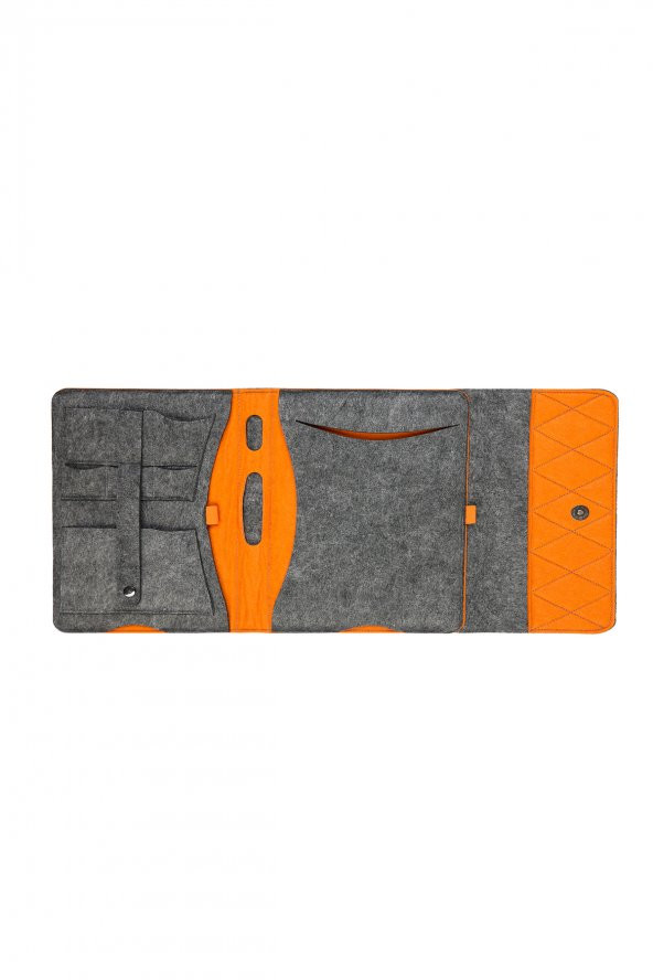 Yaratıcı Tasarım Keçe Tablet Kılıfı Organizer Apple Samsung Asus Lenovo Tüm Markalara uyumlu - 3