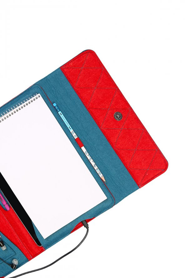 Yaratıcı Tasarım Keçe Tablet Kılıfı Organizer - 3