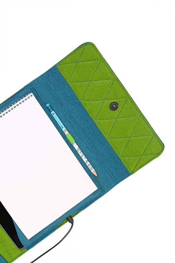 Yaratıcı Tasarım Keçe Tablet Kılıfı Organizer Apple  Samsung Asus Lenovo Tüm Markalara uyumlu - 3