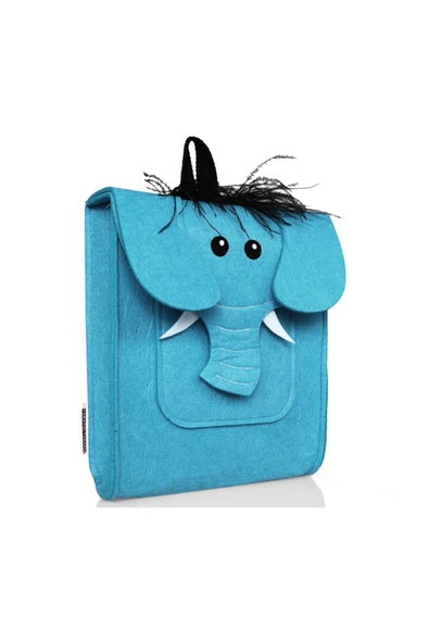 Keçeli Fil Figürlü Çocuk Çantası ürün görseli 1