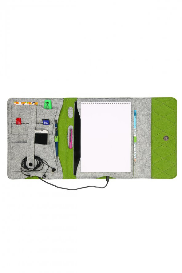 Yaratıcı Tasarım Keçe Tablet Kılıfı Organizer Apple Samsung Asus Lenovo Tüm Markalara uyumlu ürün görseli