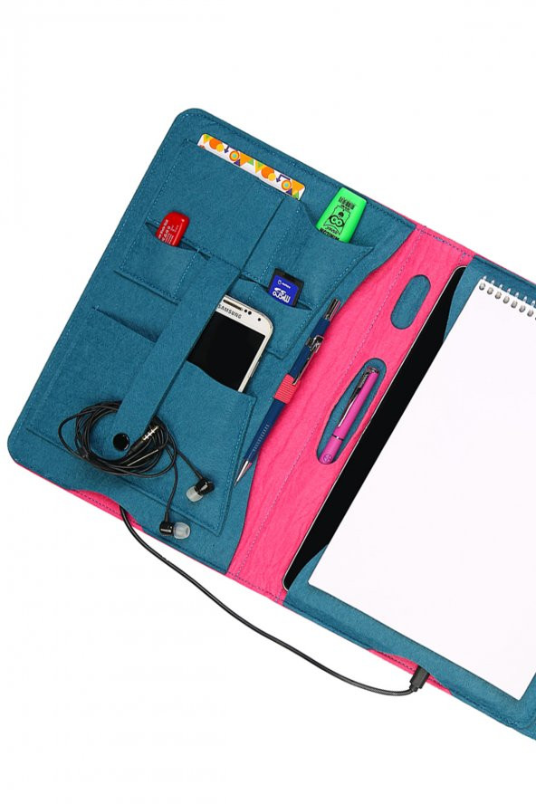 Yaratıcı Tasarım Keçe Tablet Kılıfı Organizer Apple  Samsung Asus Lenovo Tüm Markalara uyumlu - 2