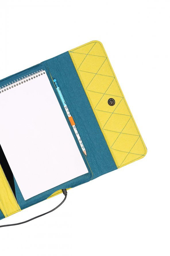 Yaratıcı Tasarım Keçe Tablet Kılıfı Organizer Apple  Samsung  Asus Lenovo Tüm Markalara uyumlu - 3