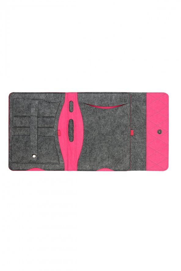 Yaratıcı Tasarım Keçe Tablet Kılıfı Organizer Apple  Samsung  Asus Lenovo Tüm Markalara uyumlu - 4