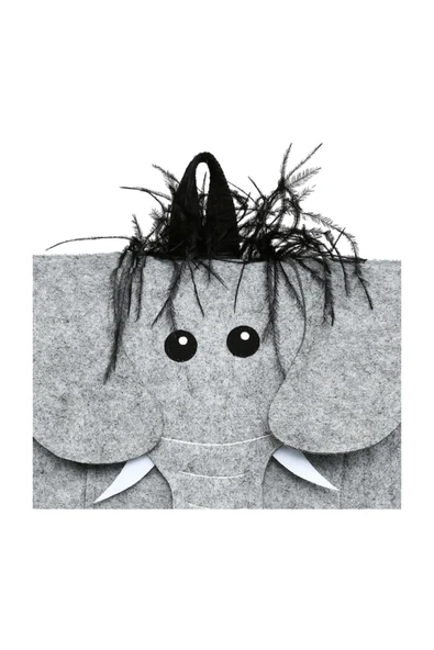 Keçeli Fil Figürlü Çocuk Çantası - Resim 4