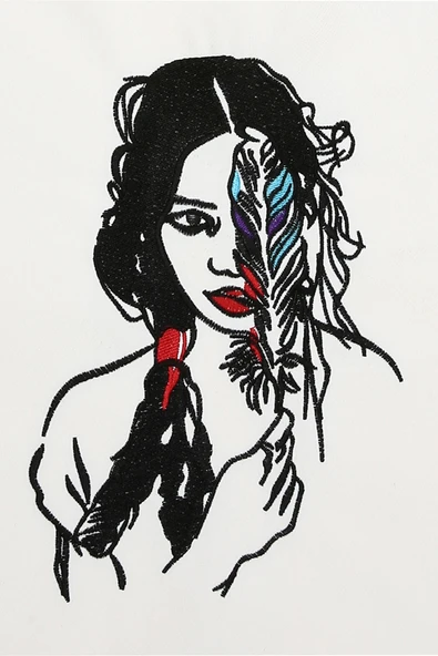 Omuz Çantası Nakışlı - Resim 3