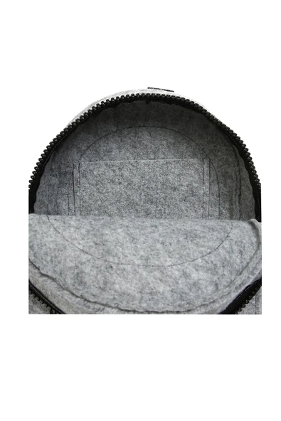 Keçeli Sırt Çantası Derili Yılan Derisi - Resim 3