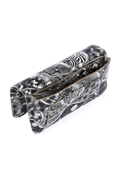 Kadın Cüzdanı Suni Deri Zincir Desenli - Resim 2