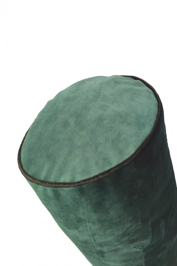 ilindir Dekoratif Kırlent Biyeli Zübrüt Yeşili - 3