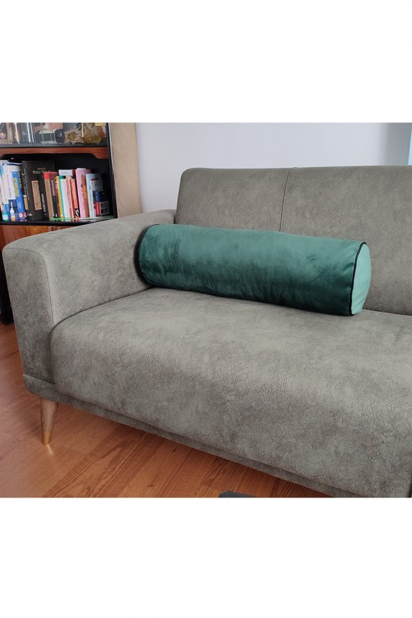 ilindir Dekoratif Kırlent Biyeli Zübrüt Yeşili - 4