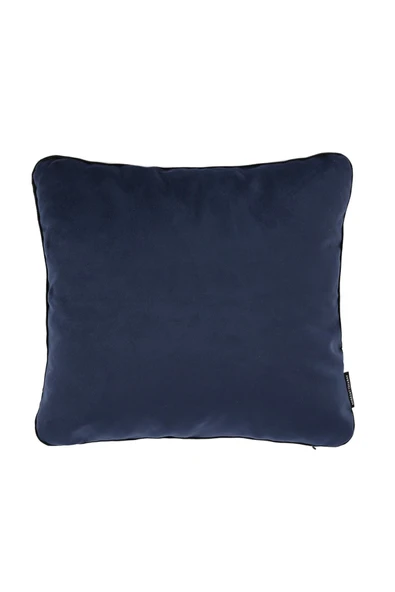 Biyeli Kırlent Yastık Kılıfı Lacivert Rengi 45x45 - Resim 2