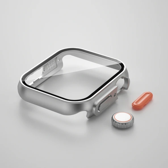 Watch 7 45mm-Watch Ultra 49mm Kasa Dönüştürücü ve Ekran Koruyucu - Resim 5