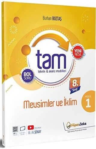 Hiper Zeka 8. Sınıf Fen Bilimleri TAM Teknik Analiz Modülleri 1 Mevsimler ve İklim