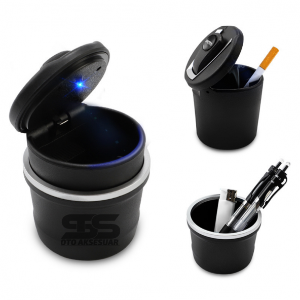 Bmw Tip Işıklı Küllük Oto Araba Araç Küllük - 2