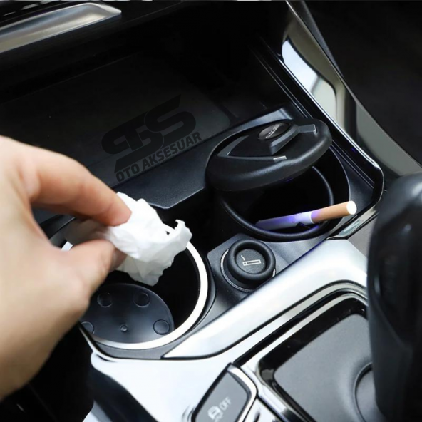 Bmw Tip Işıklı Küllük Oto Araba Araç Küllük - 5