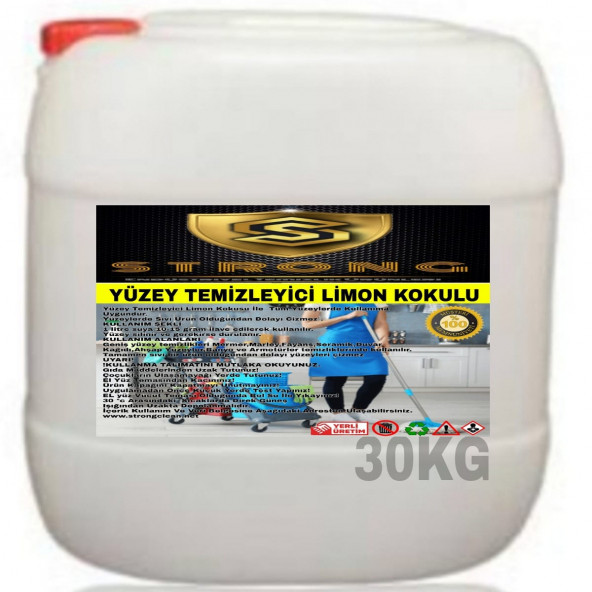 STRONG YÜZEY TEMİZLEYİCİ LİMON 30KG
