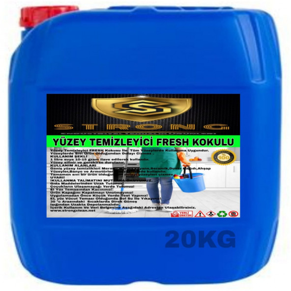 STRONG YÜZEY TEMİZLEYİCİ FRESH 20KG