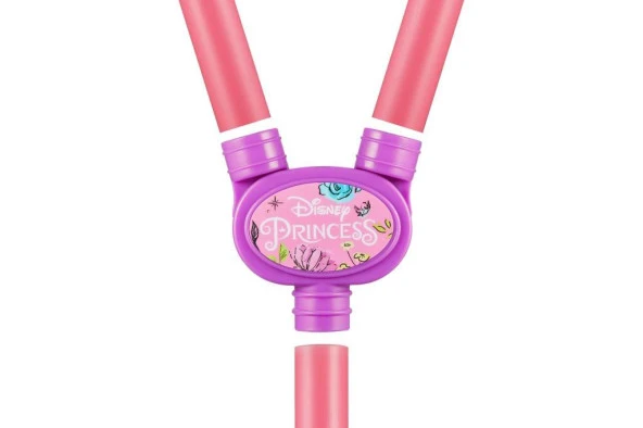 Disney Prensesler Ayaklı Çift Mikrofon Seti Karaokeli Işıklı Lisanslı 2 mikrofonlu DY-7541-PR - 3