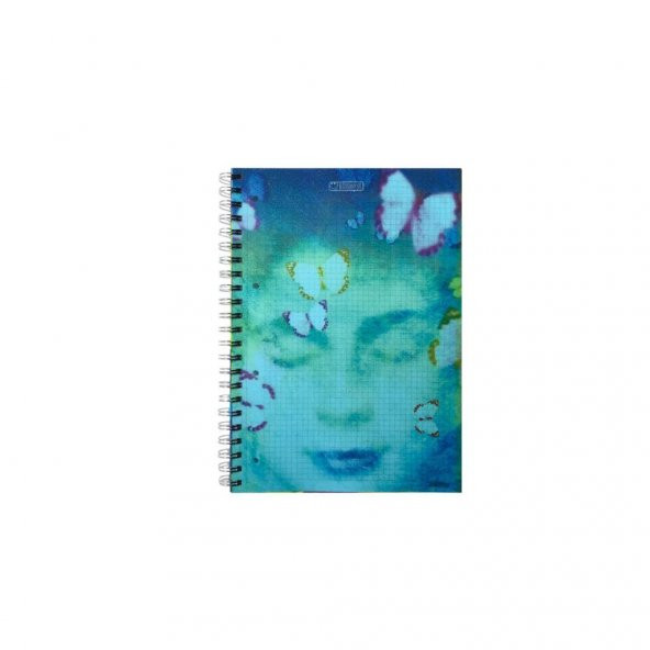 Özgün Spring A4 PP Kapak Sipiralli Defter 140 Yp. 3 Kareli + 1 Çizgili Renk Ayraçlı - 3