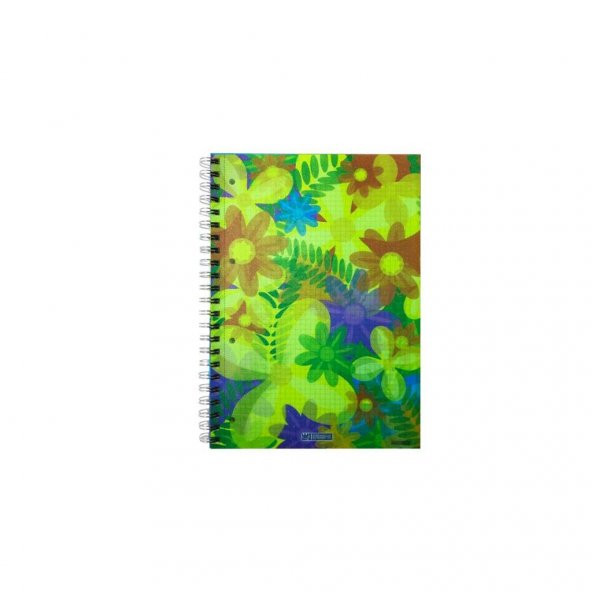 Özgün Spring A4 PP Kapak Sipiralli Defter 140 Yp. 3 Kareli + 1 Çizgili Renk Ayraçlı - 4