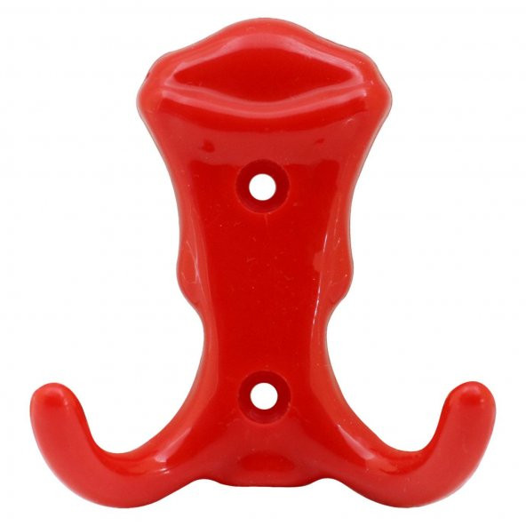 Mobilya Duvar Kapı Vestiyer Portmanto Askısı Dolap Elbise Askılığı Kırmızı Renk Plastik Askı Askılık