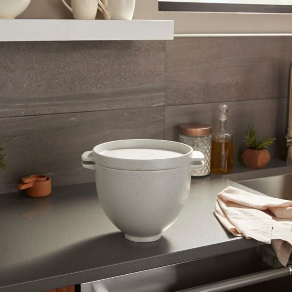 KitchenAid 5KSM2CB5BGS Pişirici Kapaklı Evde Ekmek Yapma Kasesi - 5