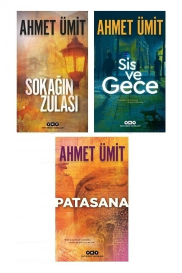 Ahmet Ümit 3lü Kitap Seti Sis Ve Gece -patasana -sokağın Zulası