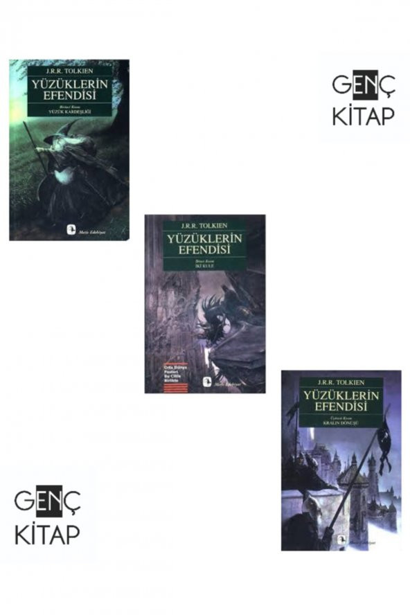 Yüzüklerin Efendisi 3 Kitap Set Tolkıen Yüzük Kardeşliği-iki Kule-kralın Dönüşü