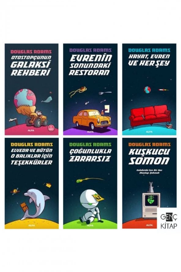 Otostopçunun Galaksi Rehberi 6 Kitap Set Douglas Adams - 1